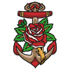 Anchor with rose
