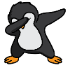 Cool Penguin Dance Dab avec des lunettes de soleil Dabbing