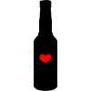 Bottle with heart