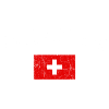 Schweizer Flaggenbogentypografie
