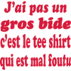 Tee shirt mal foutu