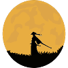 Samurai silhouette