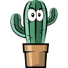 Comic Cactus Symbol Gift Idea Comic Fun Cactus