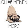 ich liebe meinen Mops