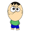 Funny cartoon character