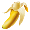 Very tasty bitten banana