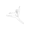 Ballerina dance dancer dancer silhouette