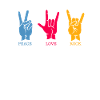 80's Peace Love Rock