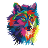 Bunte Wolf