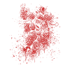 Rote Rosen Spritzer Muster