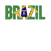 Brazil Flag Typography