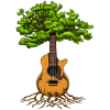 Akustikgitarre Zen Tree Of Life