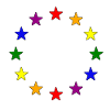 Europe Rainbow Flag