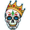 Hip Hop di rapper rap di vecchia scuola Sugar Skull