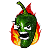 Piment vert feu vif
