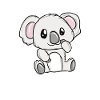 Kleines Koala Kuschelheld