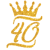 40 couronne 40e anniversaire