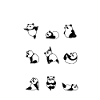 Panda yoga poses gift
