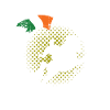 Irlande Cheval cheval drapeau