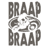 Braap Braap Moto Motocross Biker