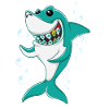Shark with braces