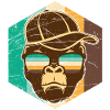 Hipster monkey