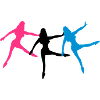 3 dancers ballet silhouette woman