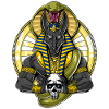 Egyptian God Wolf Anubis Skull