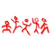 DANCING PEOPLE DRAWING STICK FIGURES