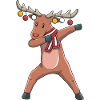 Christmas reindeer dabbing