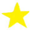 simple yellow ROUGH star