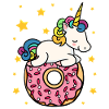 Unicorn donut