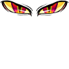 Eyes dead lion