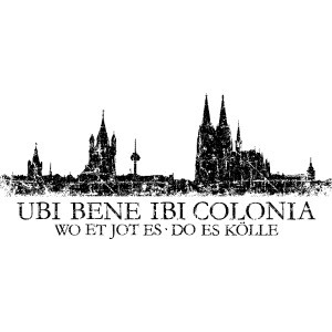 UBI BENE IBI COLONIA Kölner Skyline von Köln