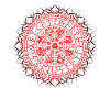 Wikinger Vegvisir mit Wikingergebet Rot