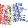 Drapeau Sapmi avec villages samis