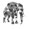 Elephant polygone