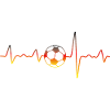 Football, heartbeat, Germany