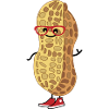 Peanut with glasses