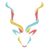 Farbiger Kudu