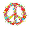 PEACE Flower sign.