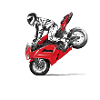 motorcycle stunt