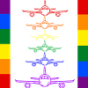 rainbow planes