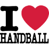 i love handball heart