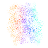 Bunte Farb Spritzer