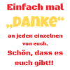 Danke an jeden einzelnen