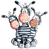 Süßes Zebra Trio