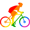 Rainbow bike sport