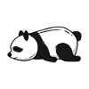 Panda du sommeil Panda fatigué
