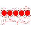 5 cylinders red
